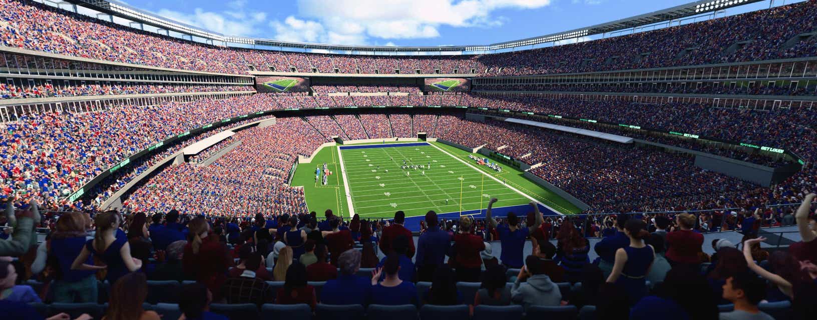Seat view from Mezzanine Endzone