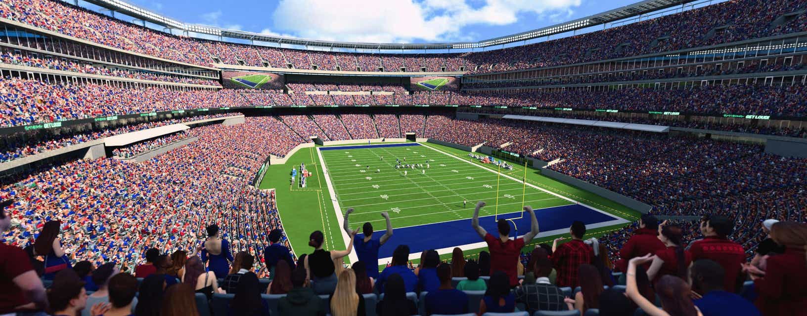 Seat view from Mezzanine Endzone