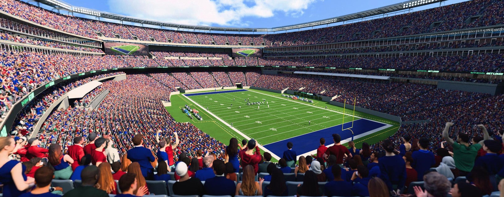 Seat view from Mezzanine Endzone