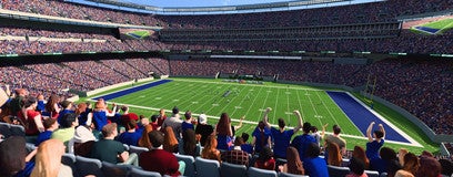 Seat view from Mezzanine Club A