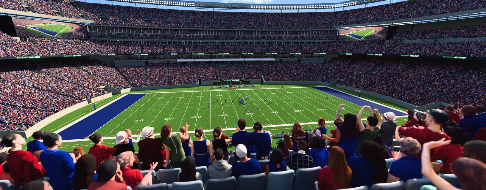 Seat view from Mezzanine Club A