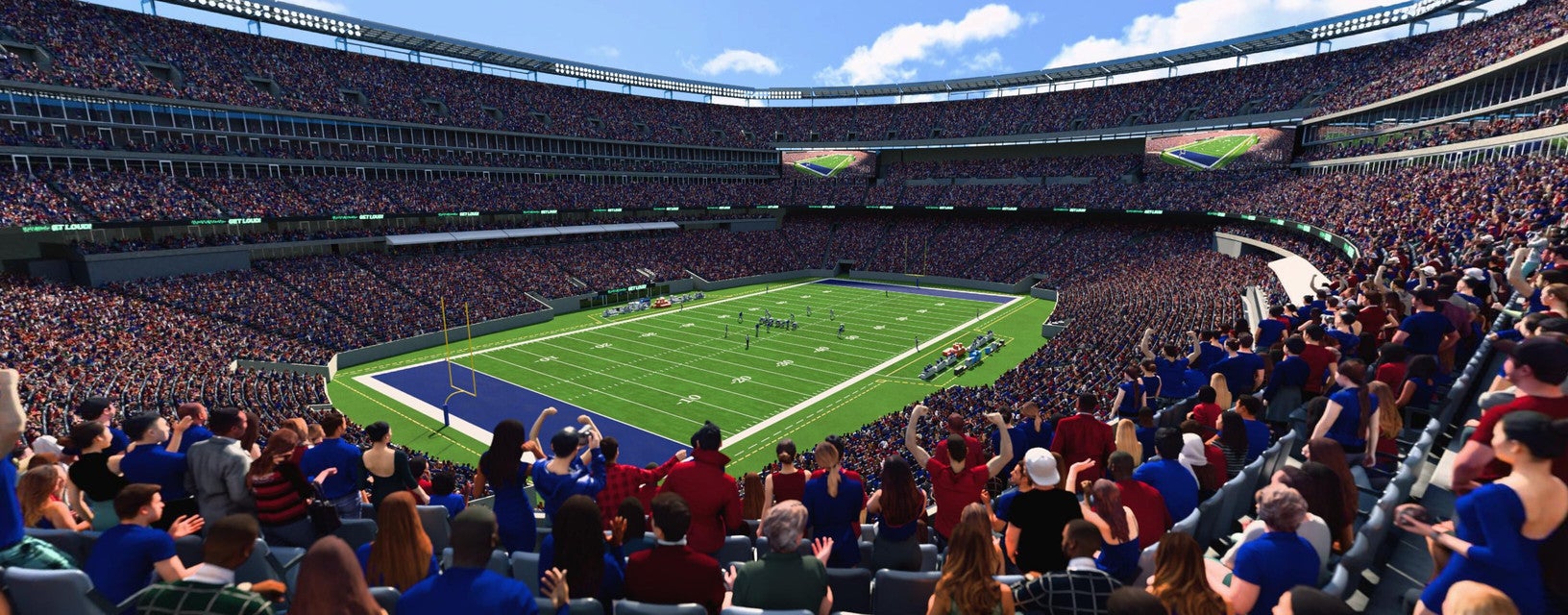 Seat view from Mezzanine Endzone