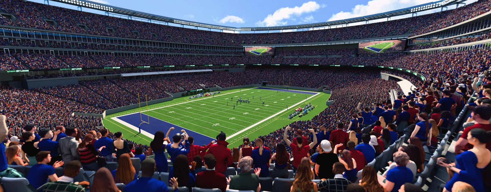Seat view from Mezzanine Endzone