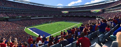 Seat view from Mezzanine Endzone