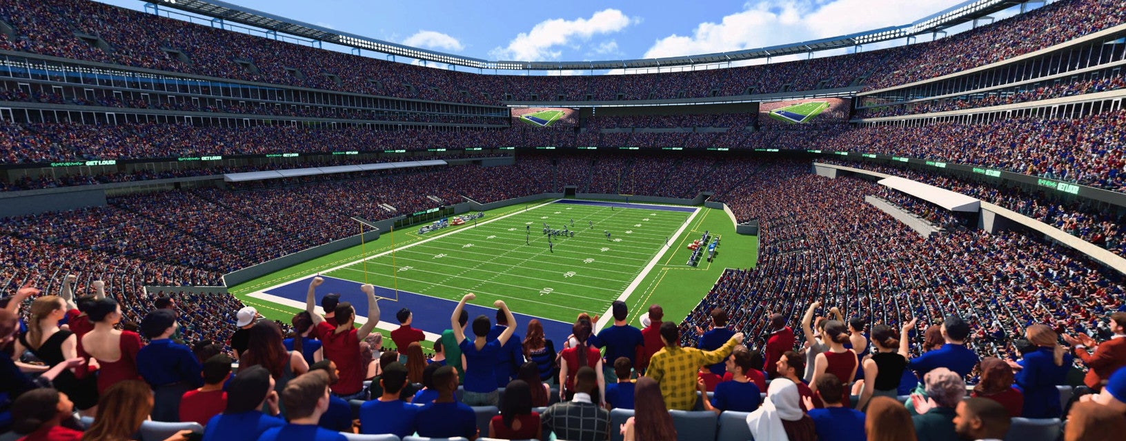 Seat view from Mezzanine Endzone