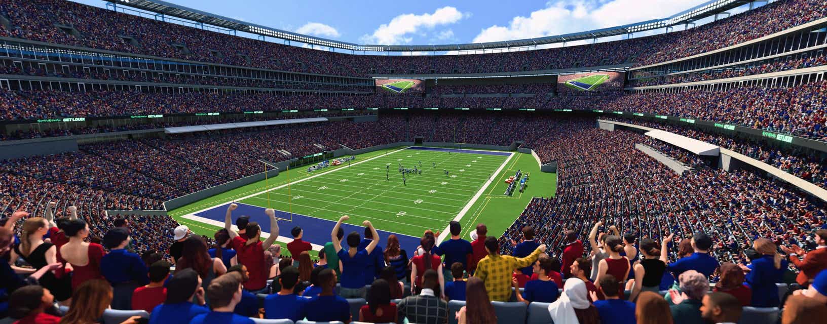 Seat view from Mezzanine Endzone