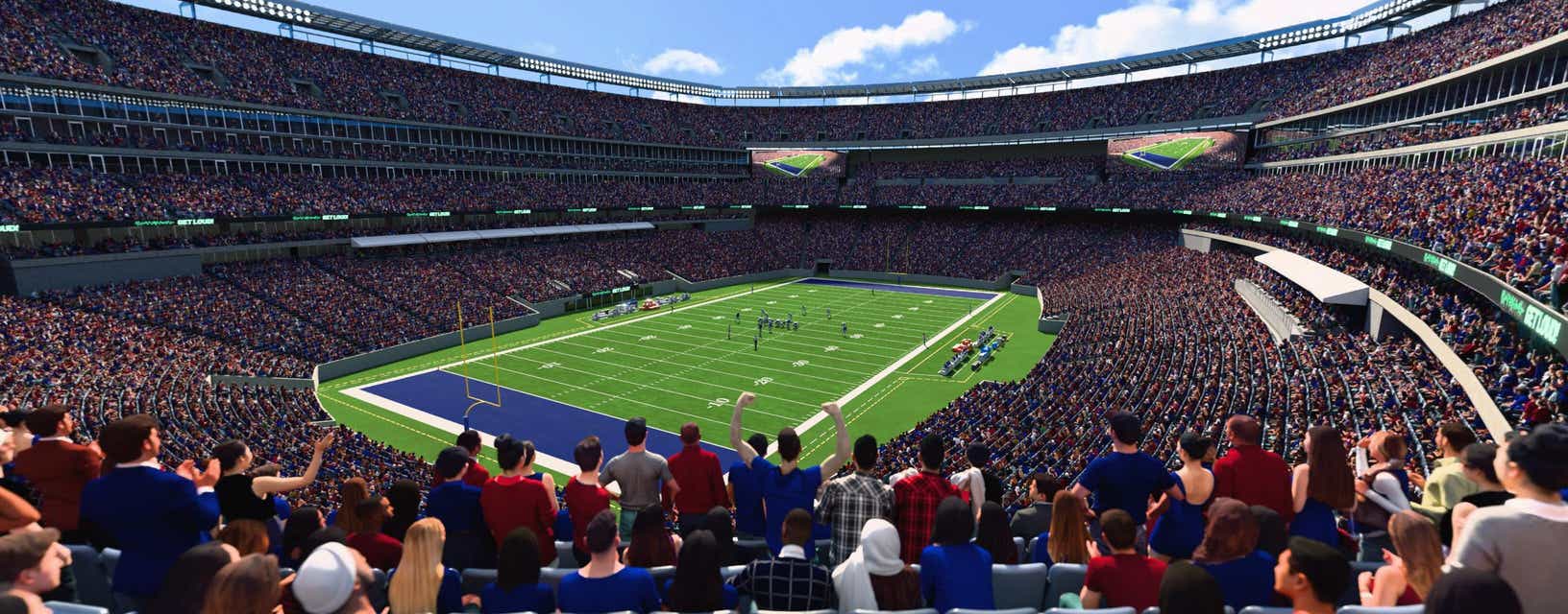Seat view from Mezzanine Endzone