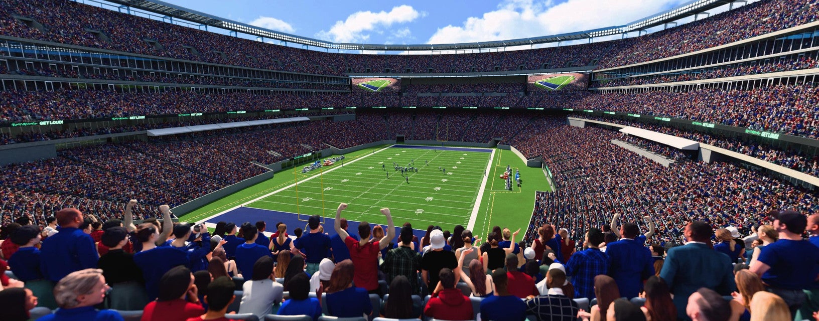 Seat view from Mezzanine Endzone