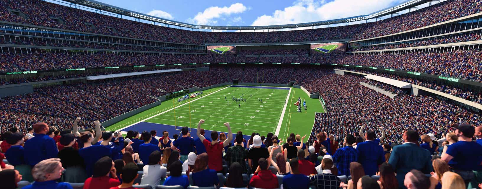 Seat view from Mezzanine Endzone