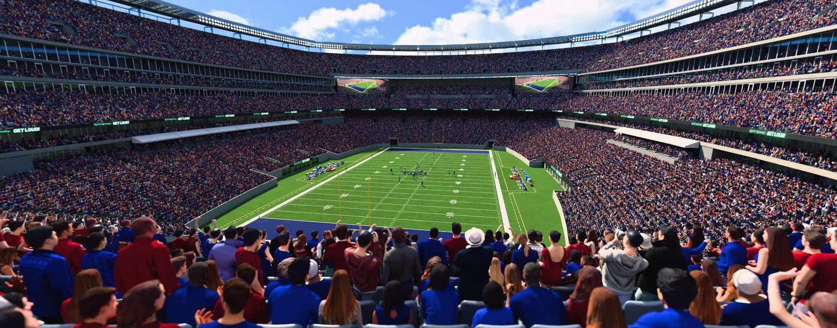 Seat view from Mezzanine Endzone