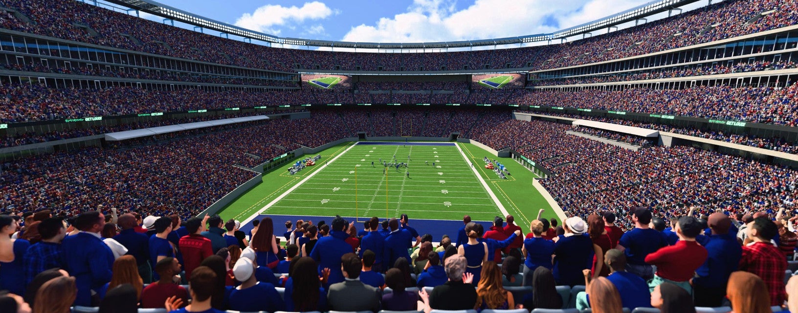 Seat view from Mezzanine Endzone