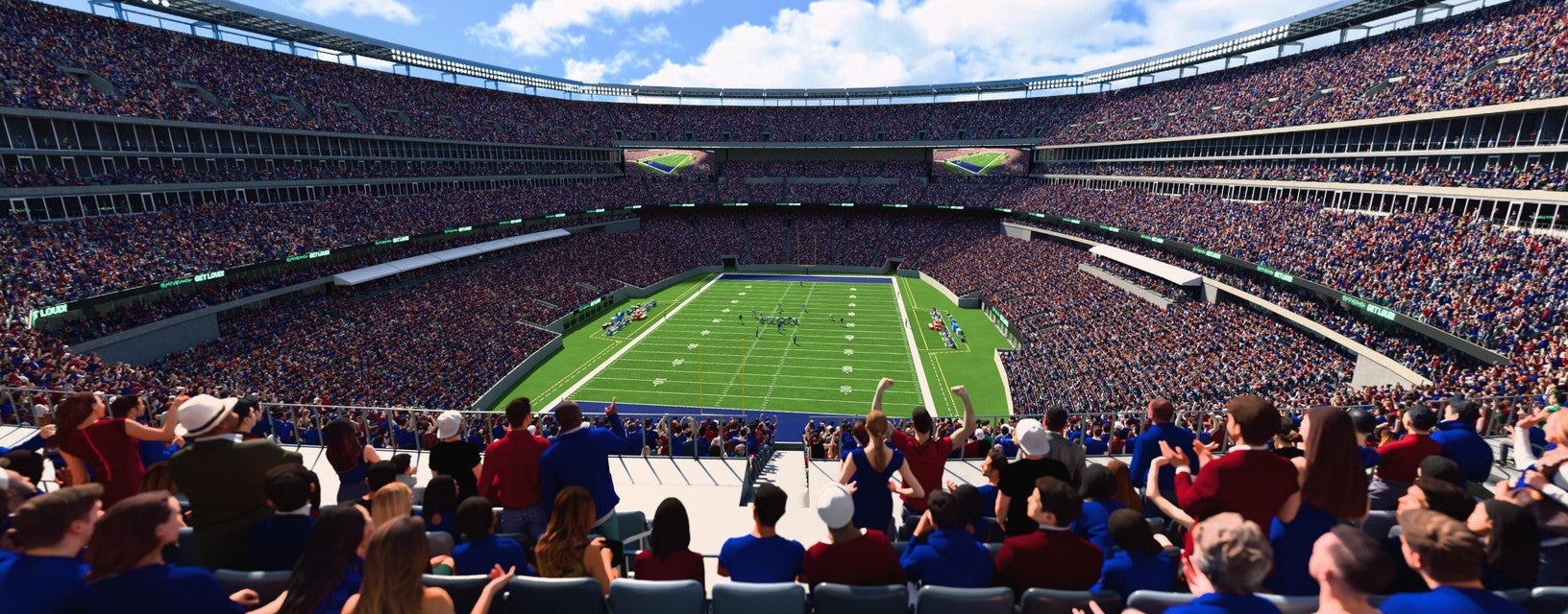 Seat view from Mezzanine Endzone