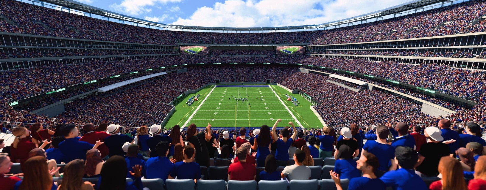 Seat view from Mezzanine Endzone
