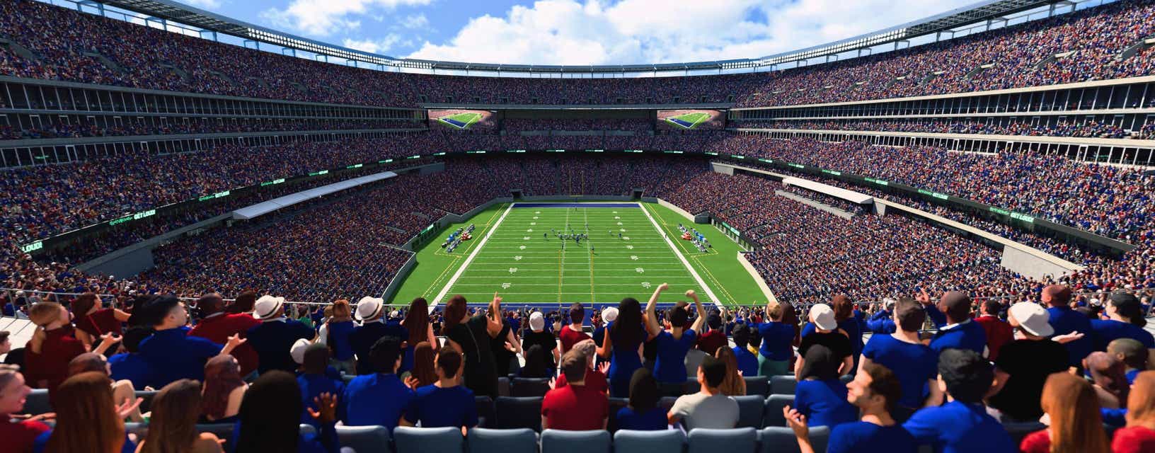 Seat view from Mezzanine Endzone