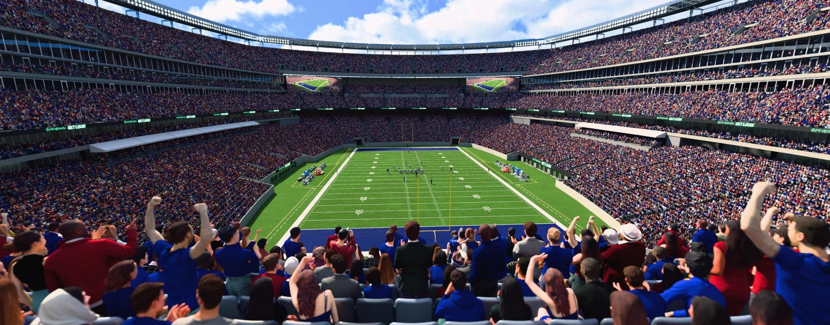 Seat view from Mezzanine Endzone