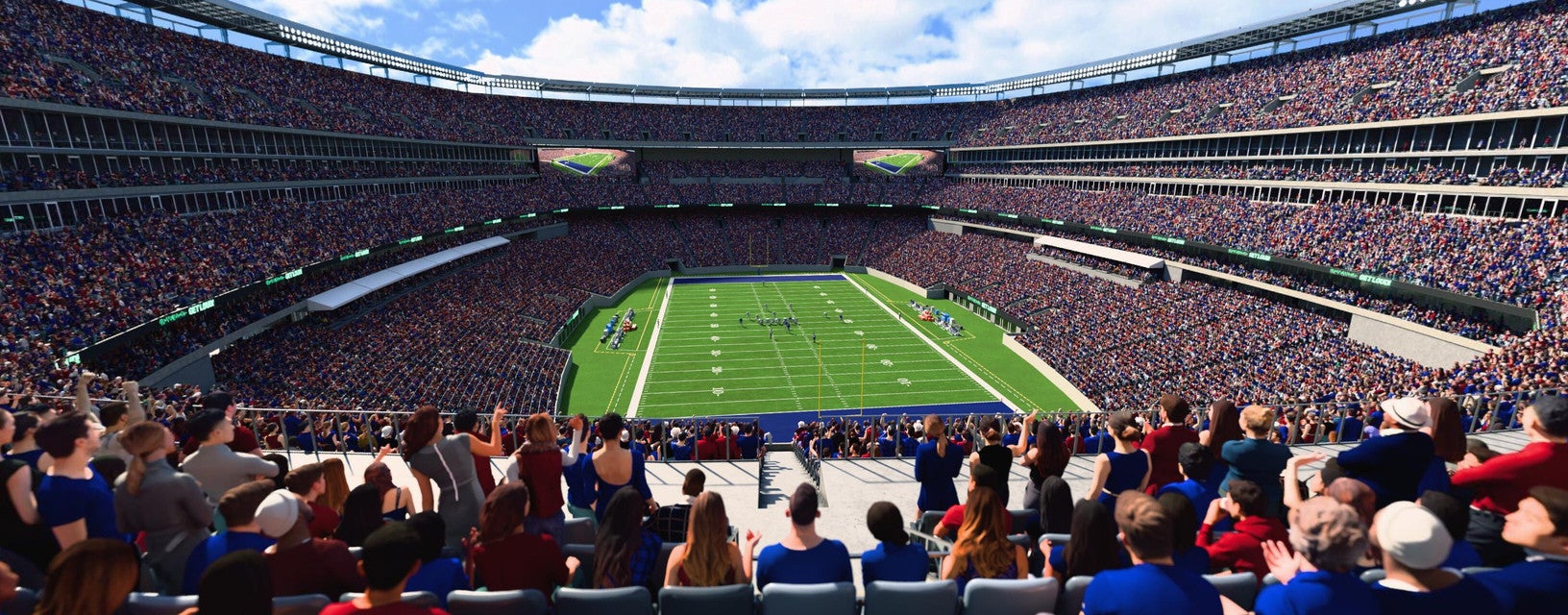 Seat view from Mezzanine Endzone