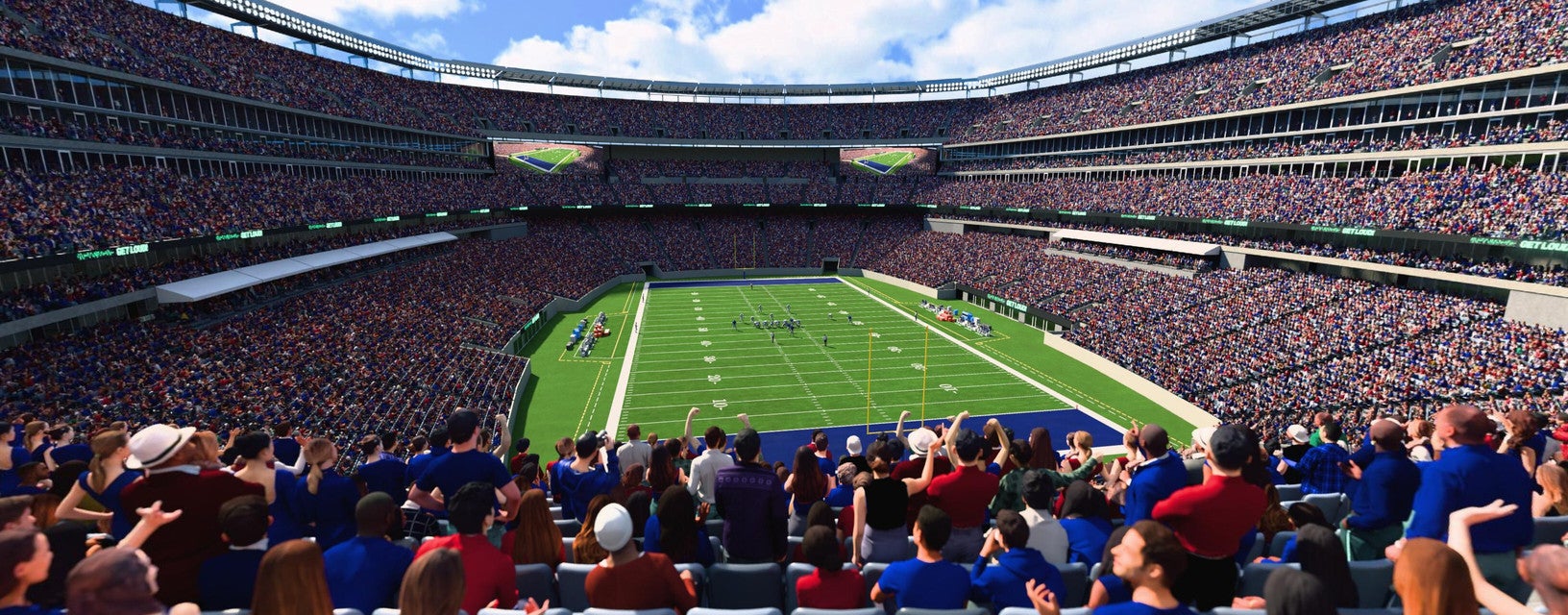 Seat view from Mezzanine Endzone