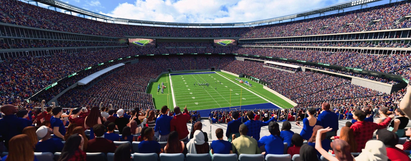 Seat view from Mezzanine Endzone