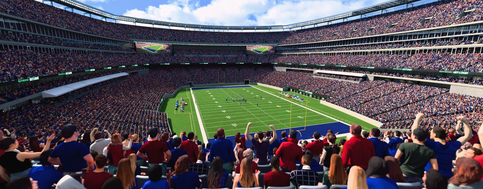 Seat view from Mezzanine Endzone