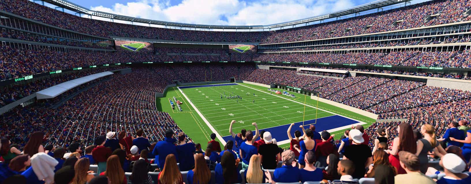 Seat view from Mezzanine Endzone