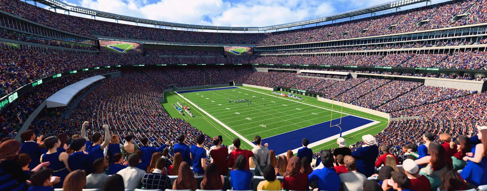 Seat view from Mezzanine Endzone