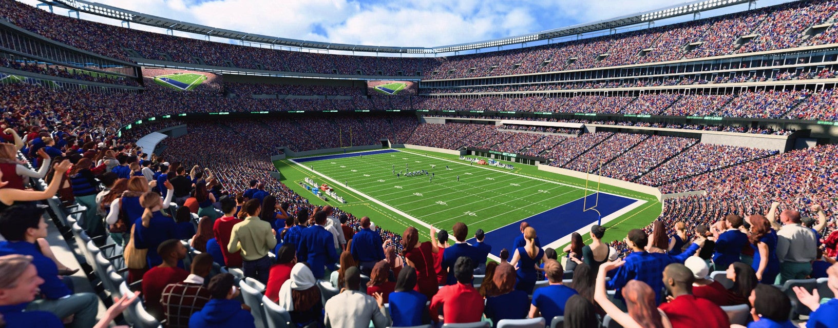 Seat view from Mezzanine Endzone