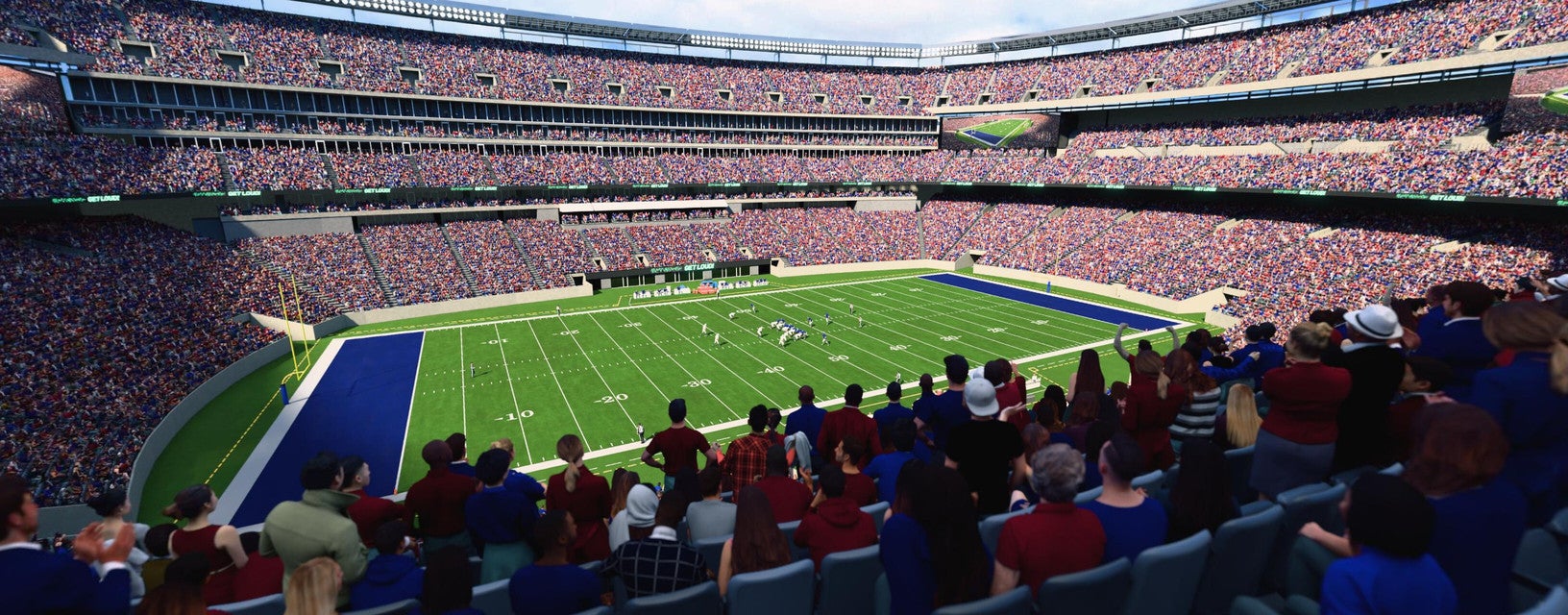 Seat view from Mezzanine Club B