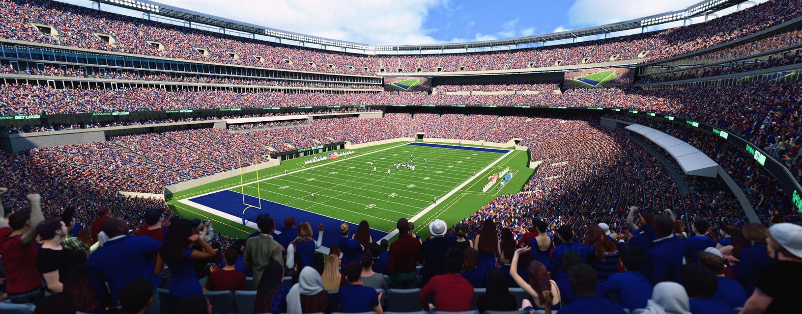 Seat view from Mezzanine Endzone