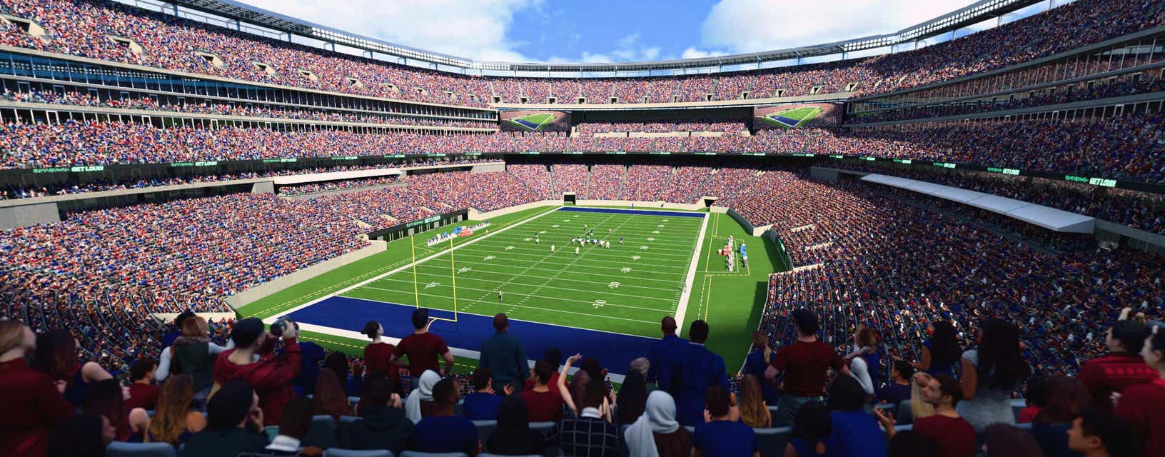 Seat view from Mezzanine Endzone