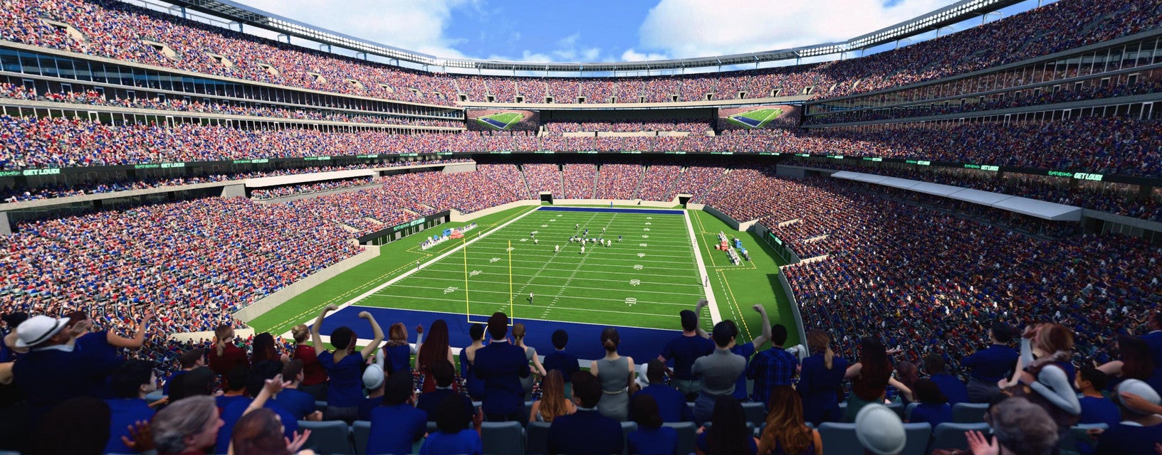 Seat view from Mezzanine Endzone
