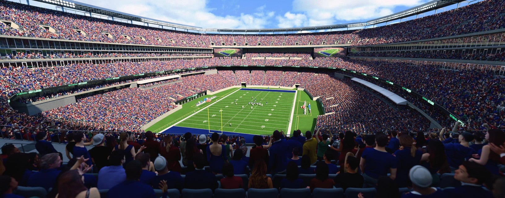 Seat view from Mezzanine Endzone