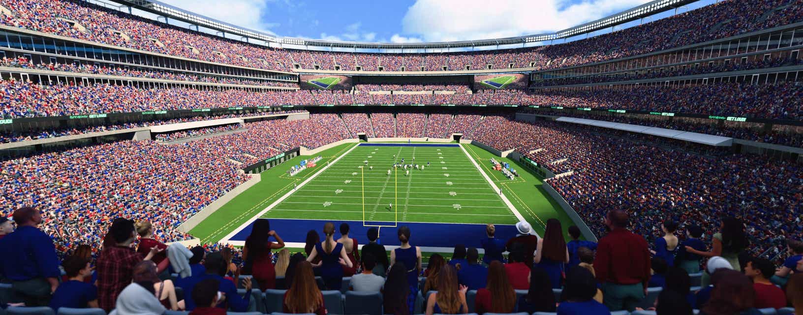 Seat view from Mezzanine Endzone