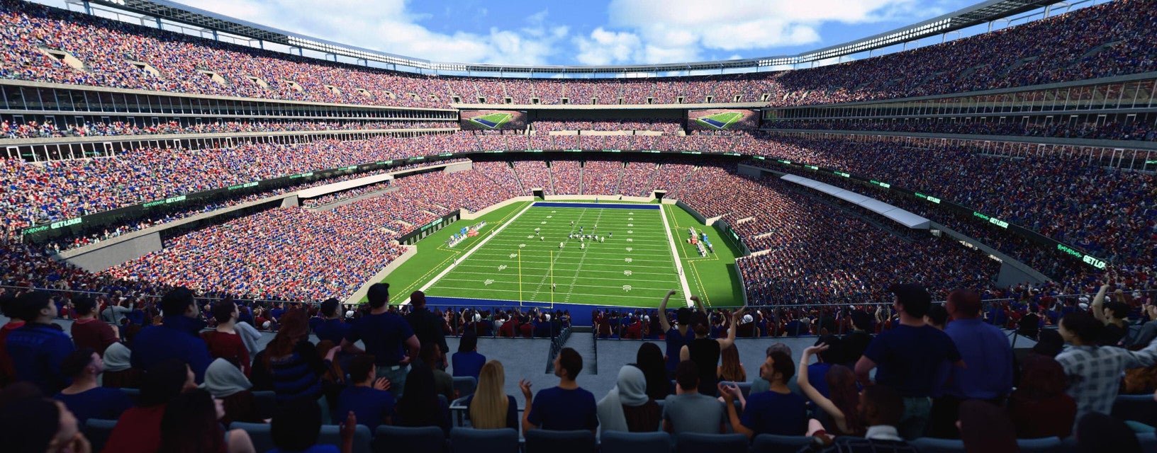 Seat view from Mezzanine Endzone