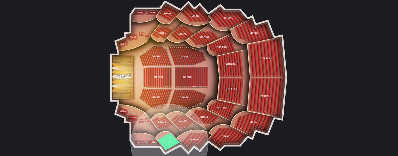 Seat view from