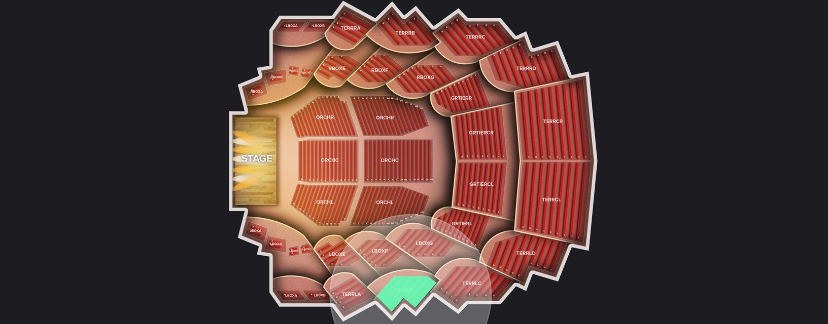 Seat view from 