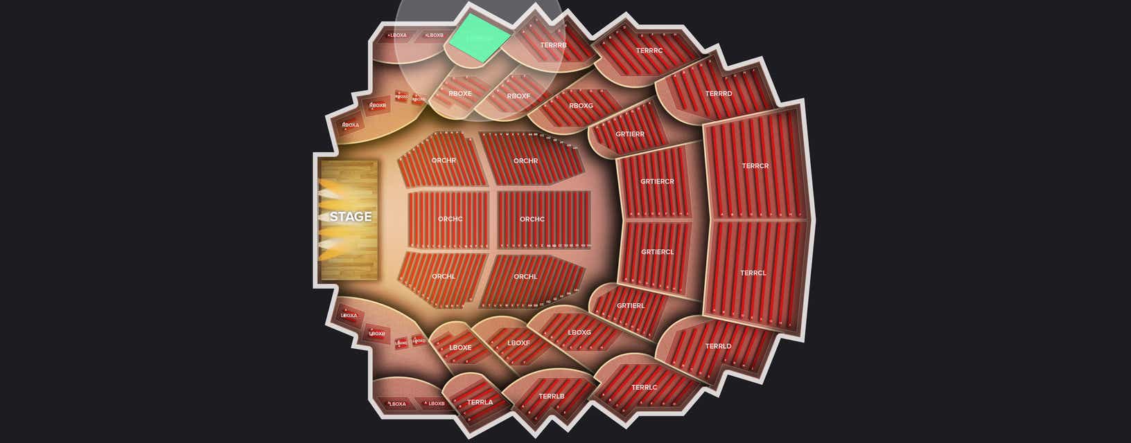 Seat view from