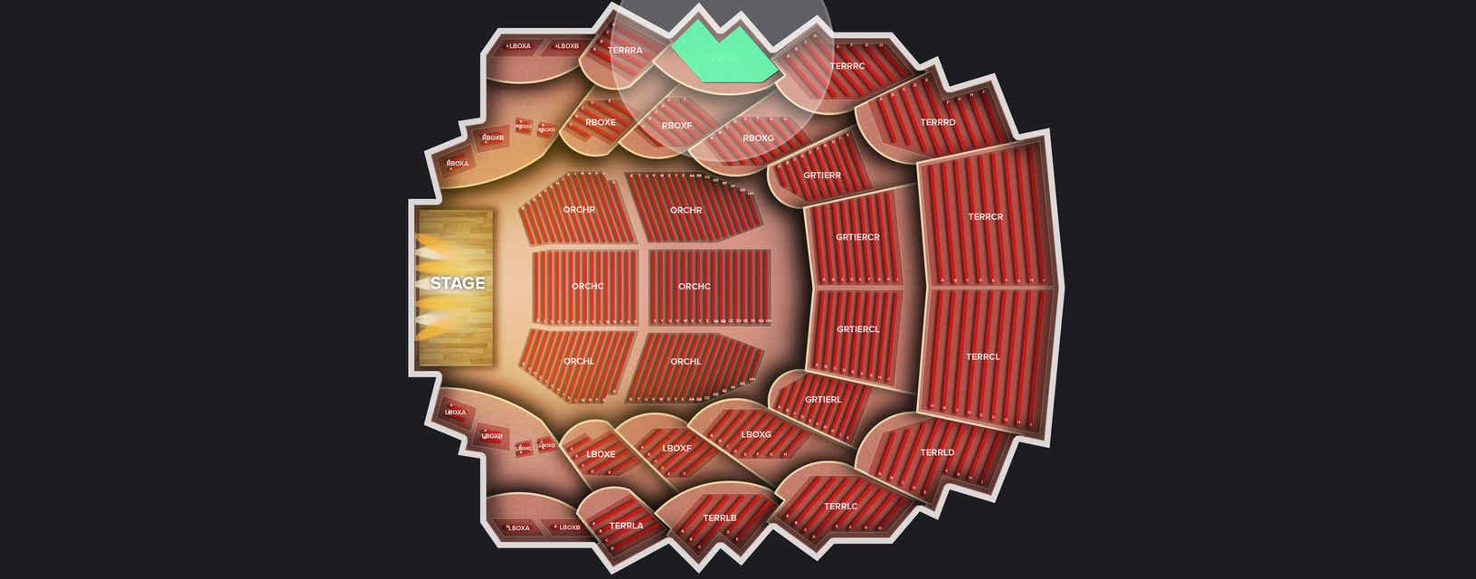 Seat view from