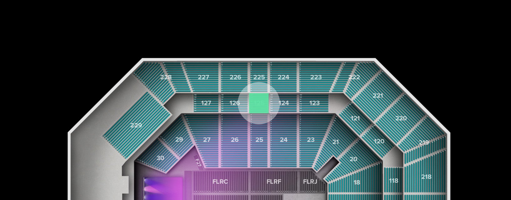 Seat view from Loge