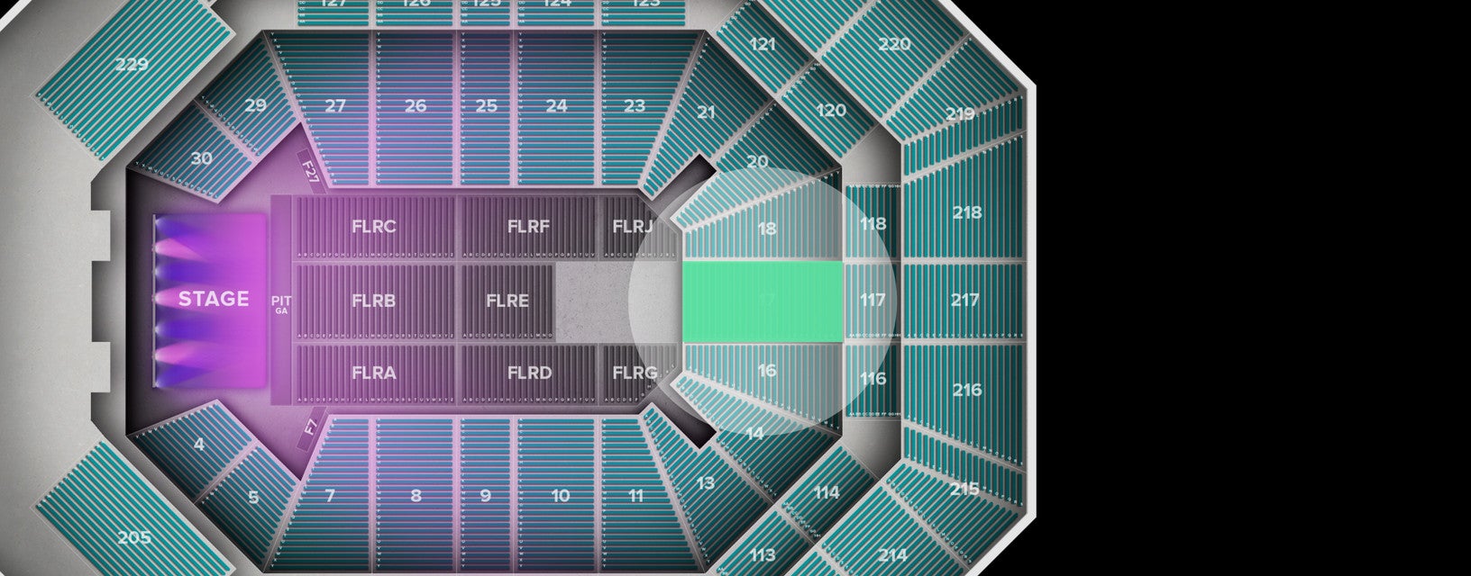 Seat view from Lower