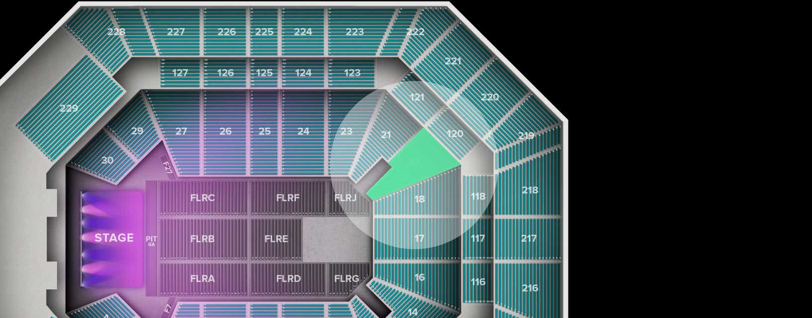 Seat view from Lower