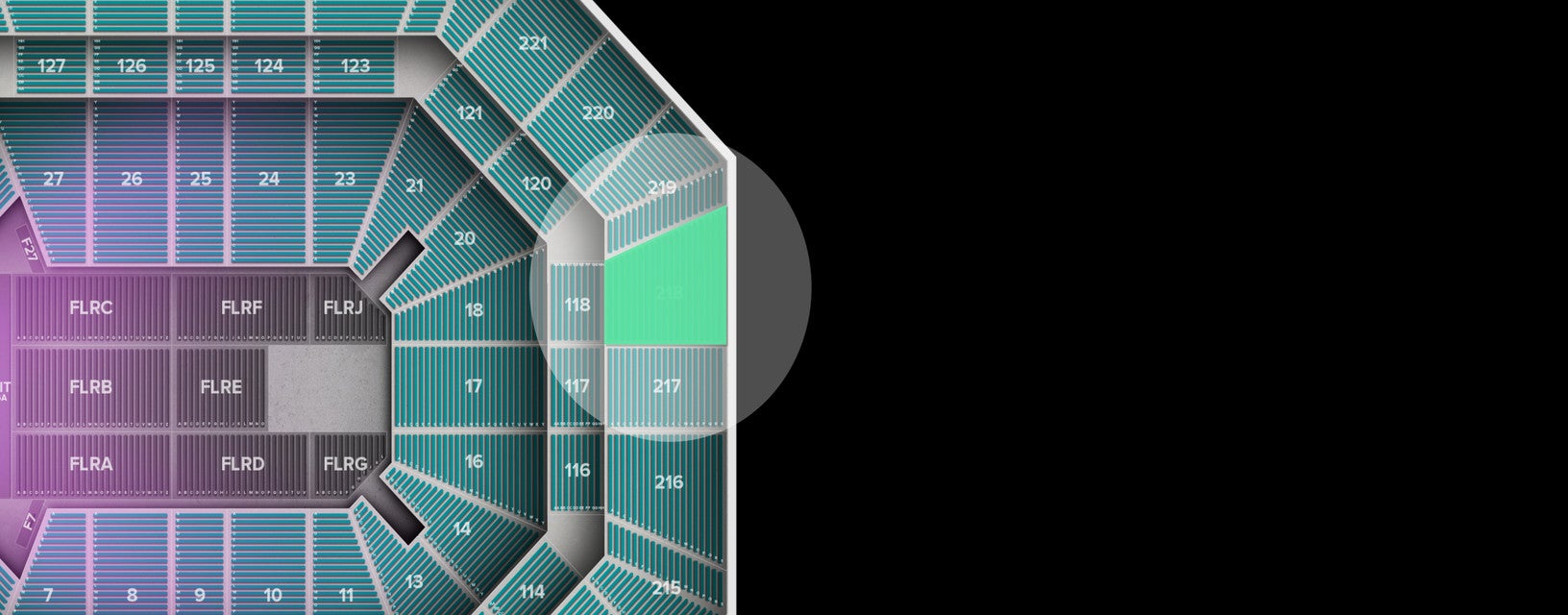 Seat view from Upper