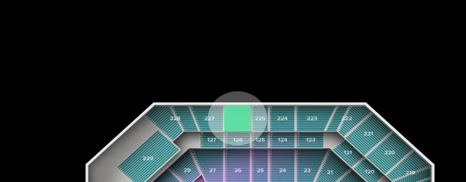 Seat view from Upper