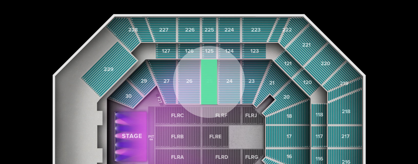 Seat view from Lower