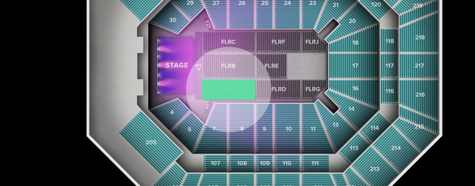 Seat view from Floor