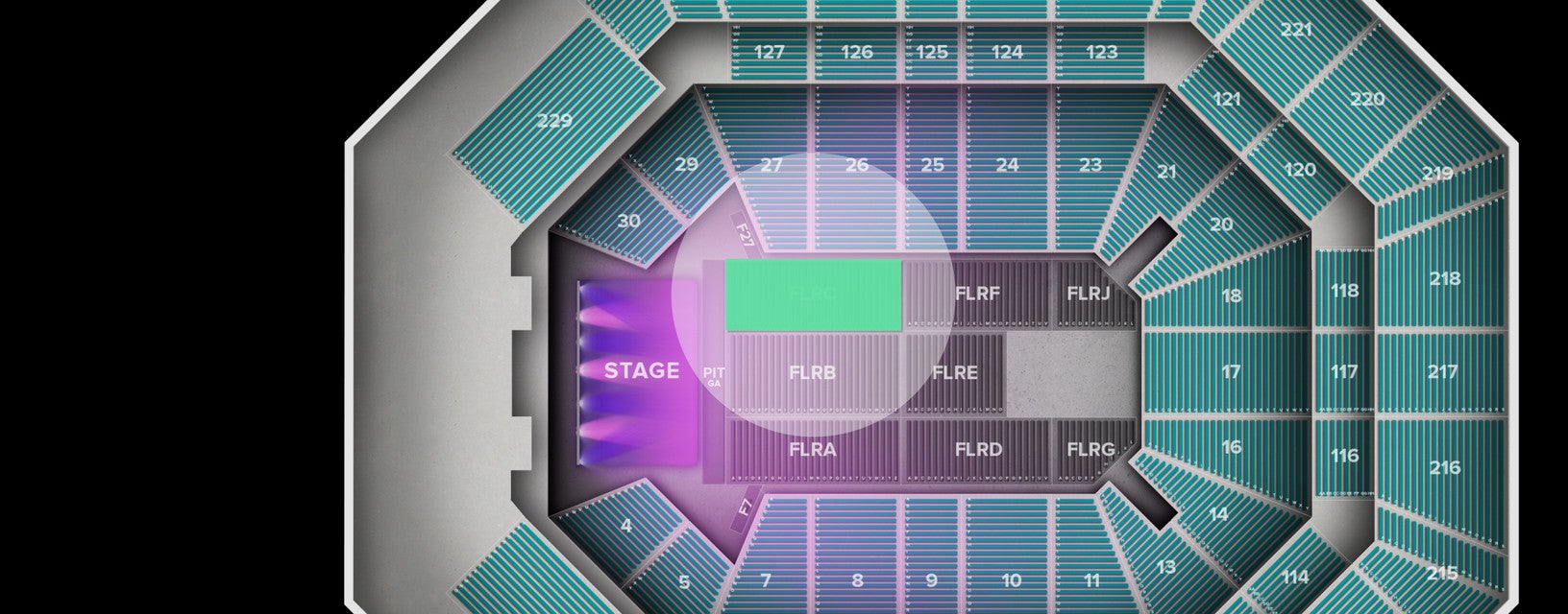 Seat view from Floor