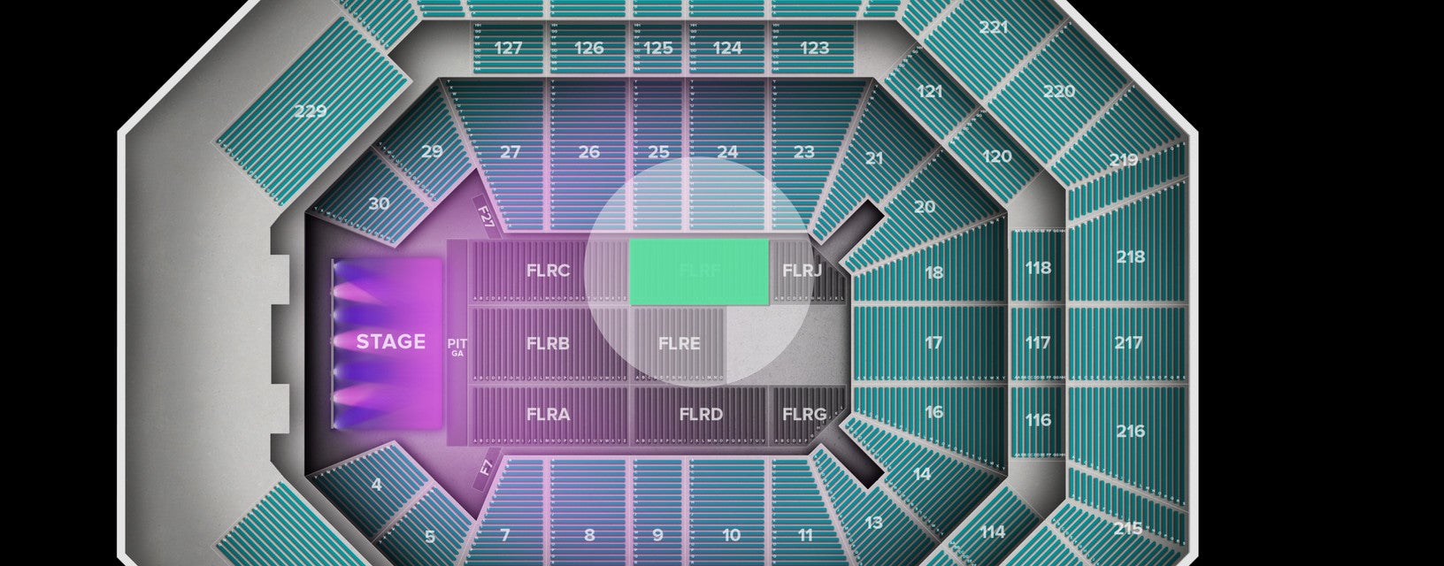 Seat view from Floor