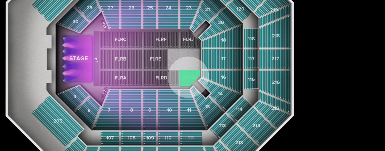 Seat view from Floor
