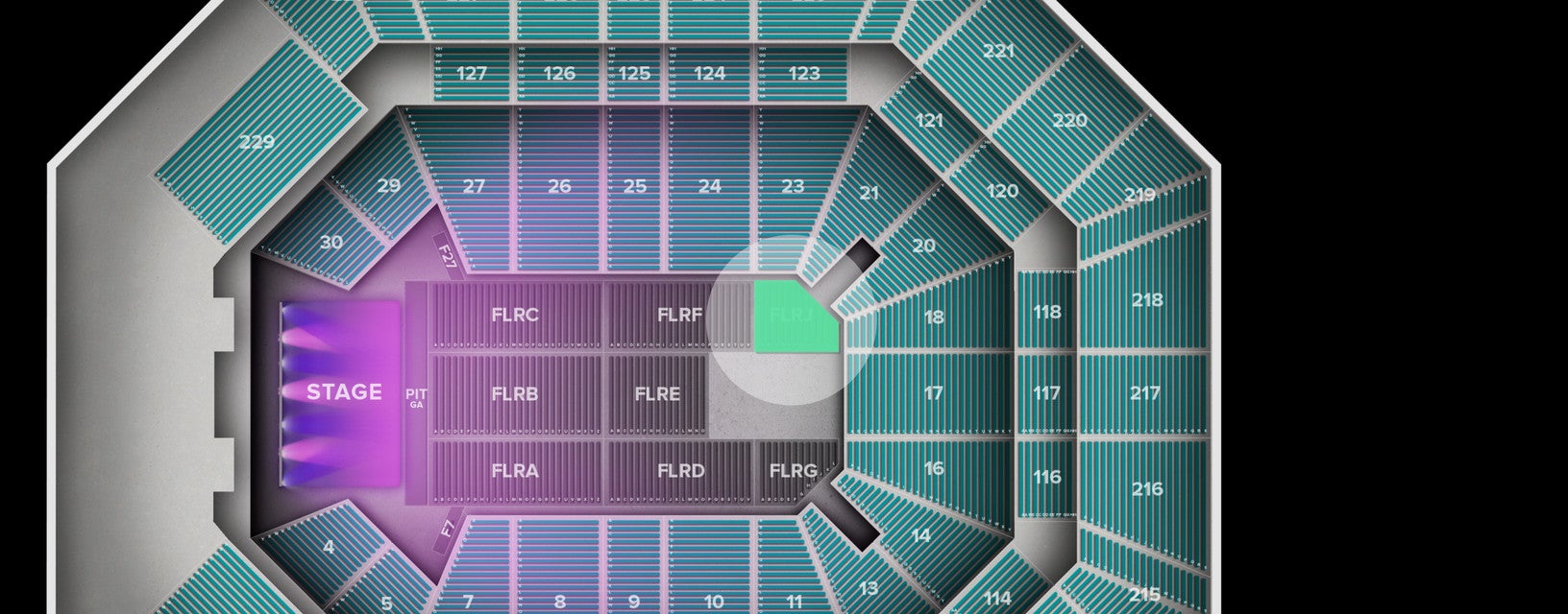 Seat view from Floor