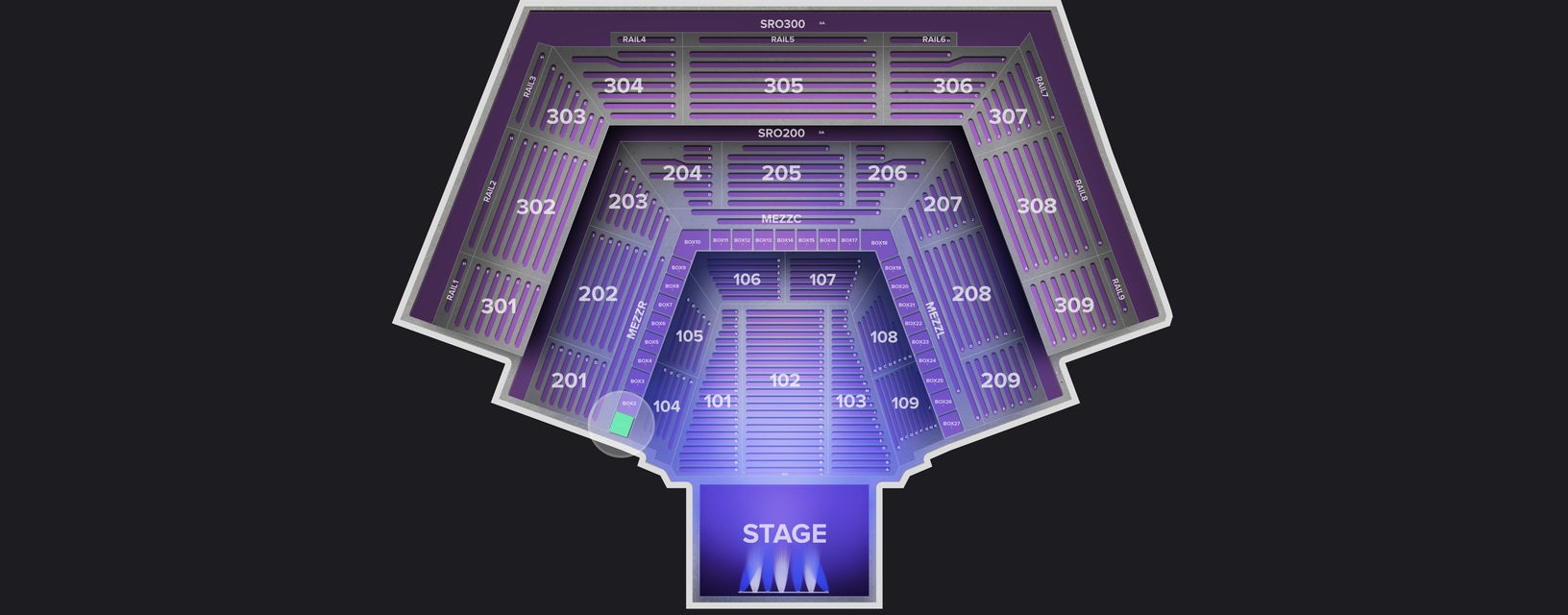 Seat view from Box