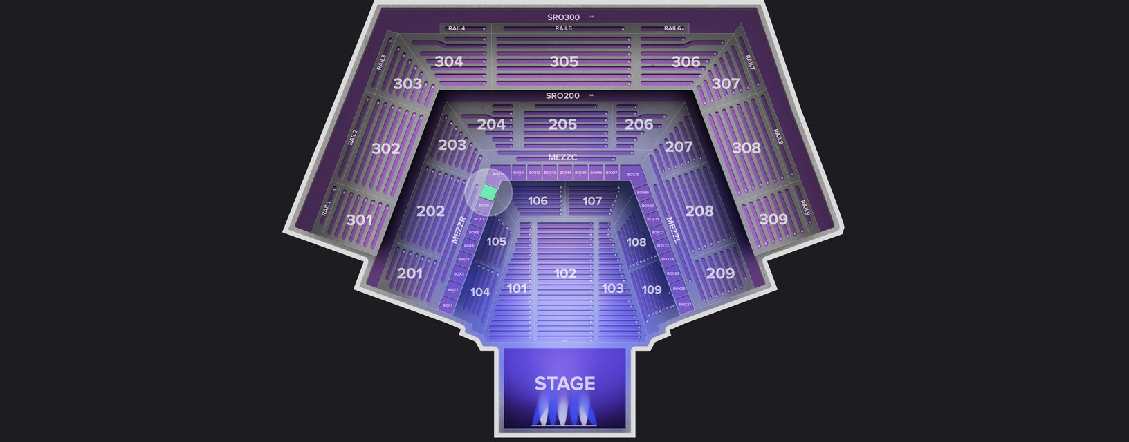 Seat view from Box